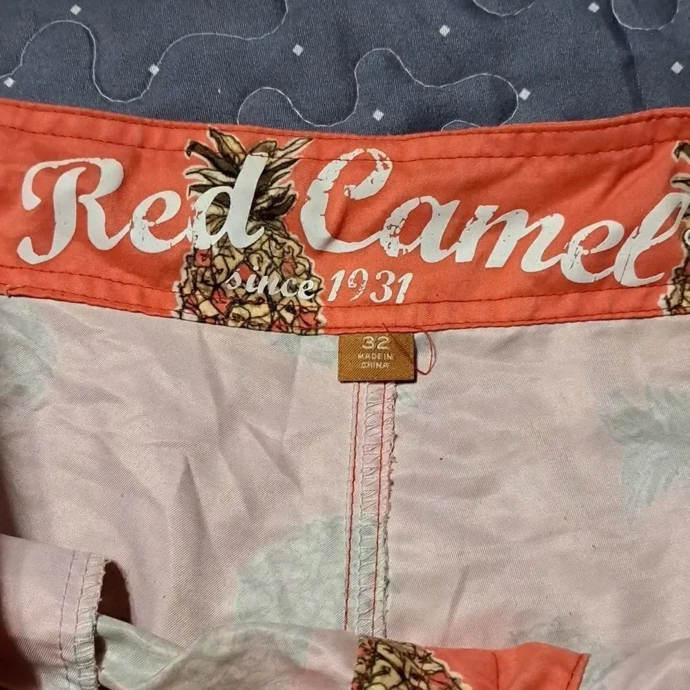 Red Camel pineapple board shorts size 32